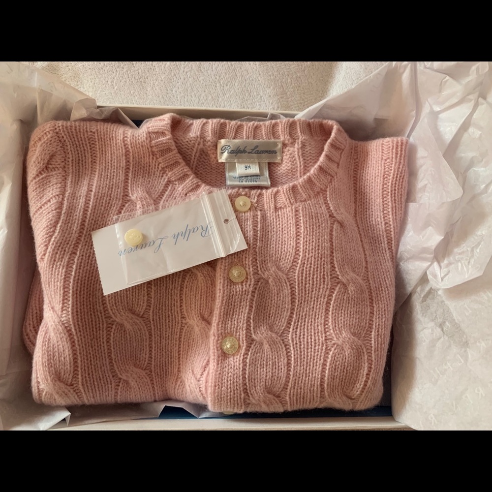 Ralph Lauren cable knit cashmere sweater